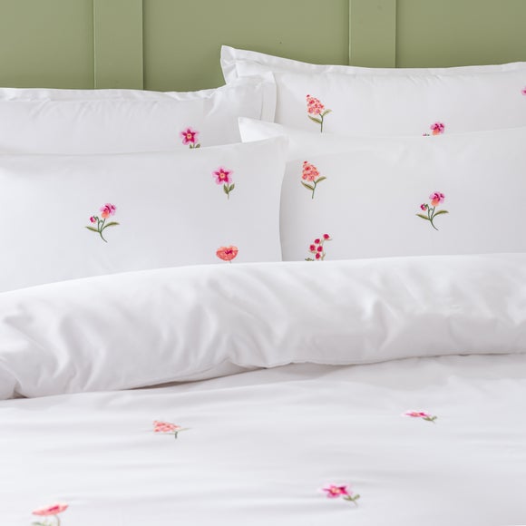 Rosetta Floral Embroidery Duvet Cover & Pillowcase Set 2