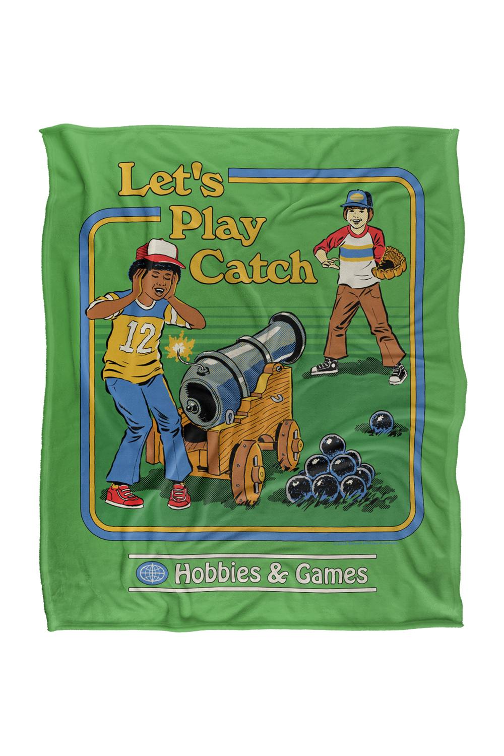 Steven Rhodes Let'S Play Catch Silky Touch Super Soft Throw Blanket