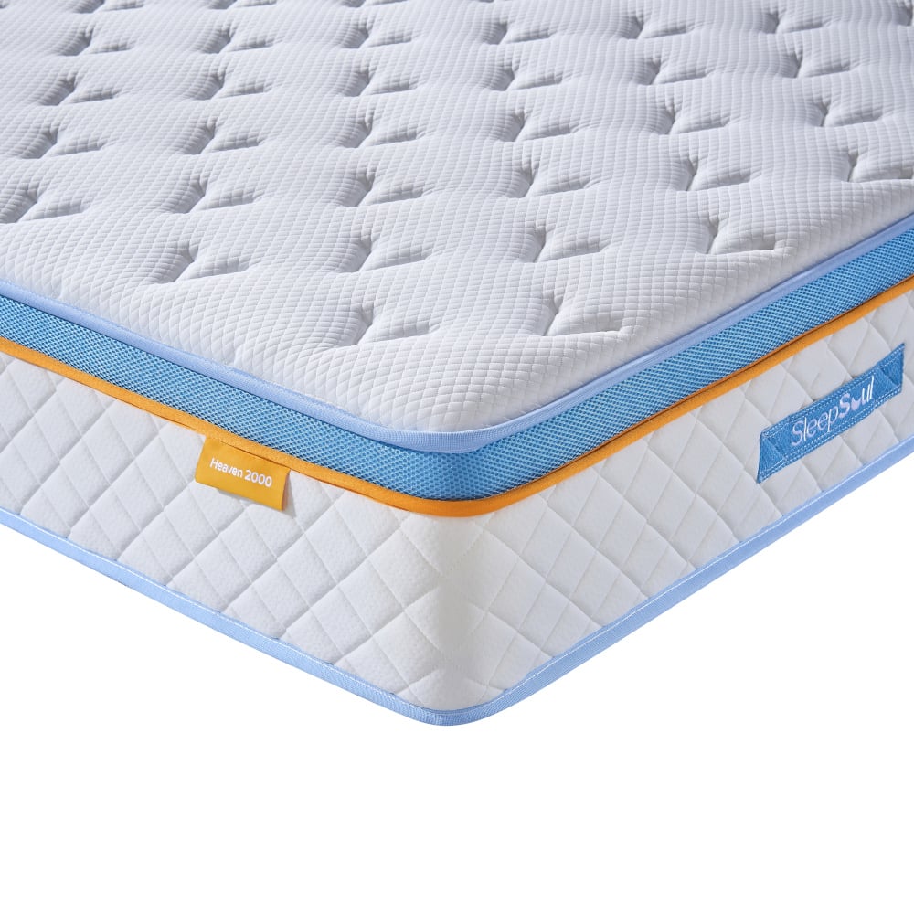 SleepSoul Heaven - King Size - 2000 Pocket Spring Mattress - Foam/Fabric - Vacuum Packed - 5ft