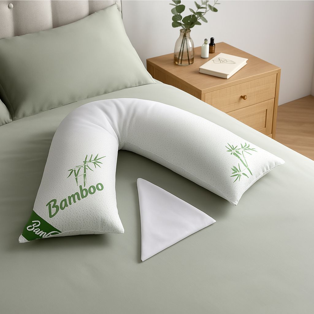 GAVENO CAVAILIA Bamboo V-Pillow in White