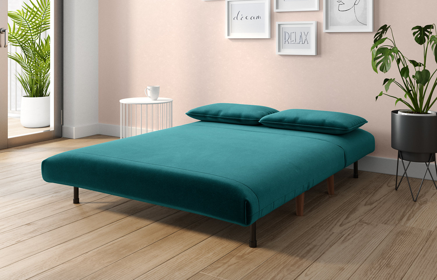 M&S Loft Logan Small Double Fold Out Sofa Bed