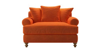 Teddy Loveseat Sofabed in Paprika Smart Velvet - sofa.com