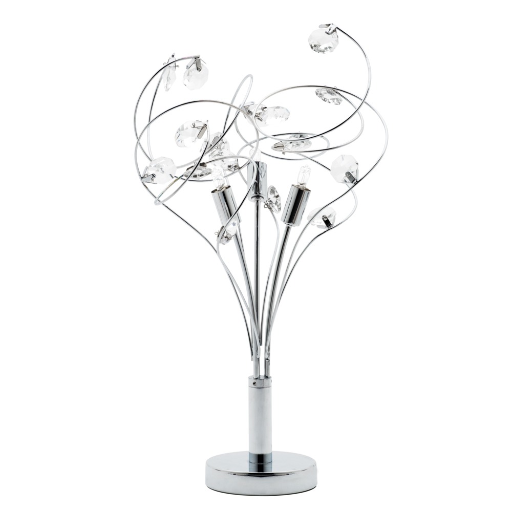 Othello Table Lamp, Chrome