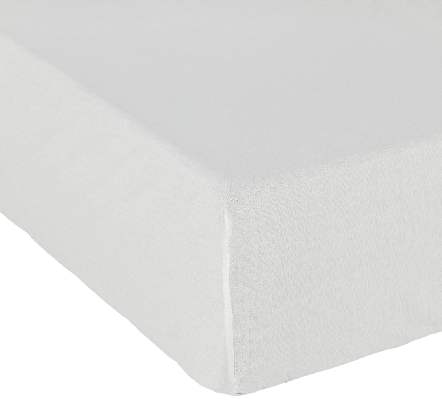 Habitat Cotton Rich 28cm Fitted Sheet - Kingsize