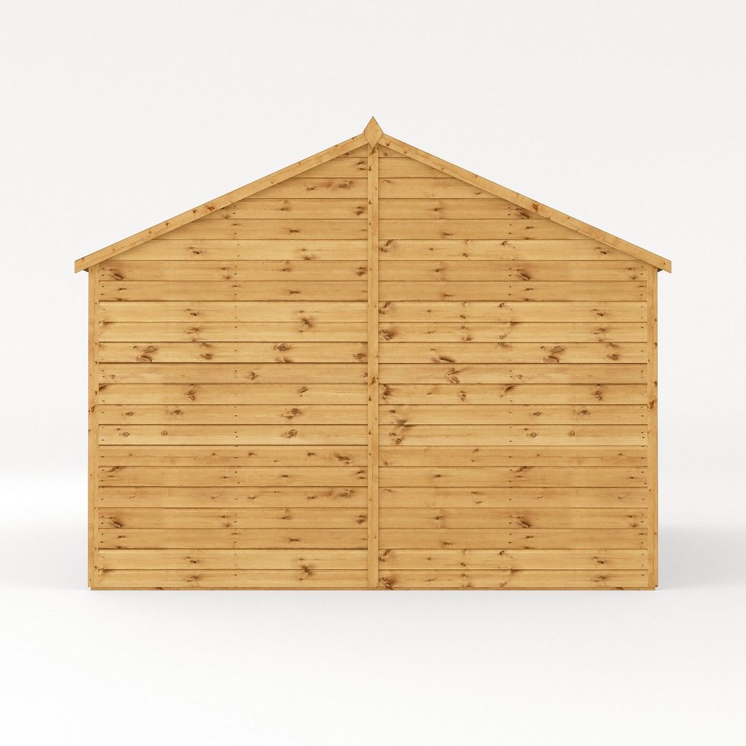 Mercia Premium Shiplap Reverse Apex Workshop - L322.7 x W487 x H250.3 cm in Brown 4