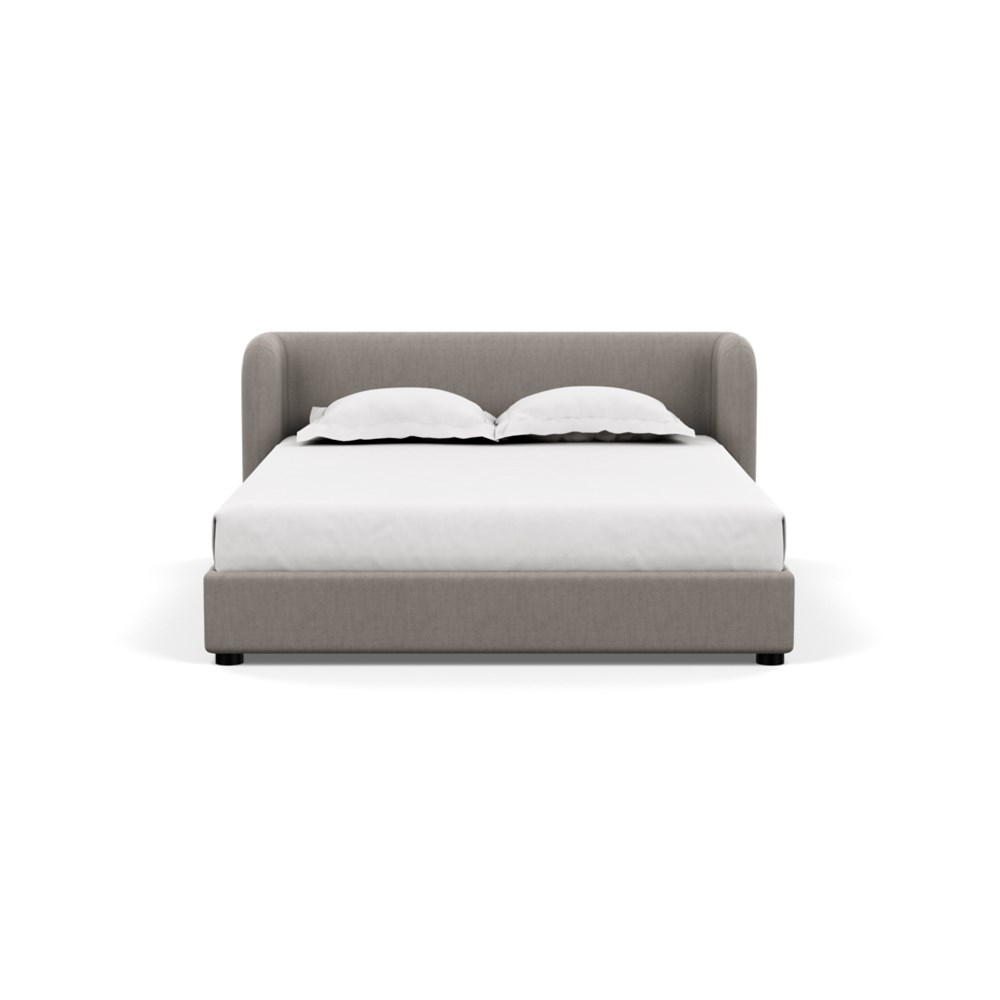 Heal's Group Bed King Broad Weave Pebble