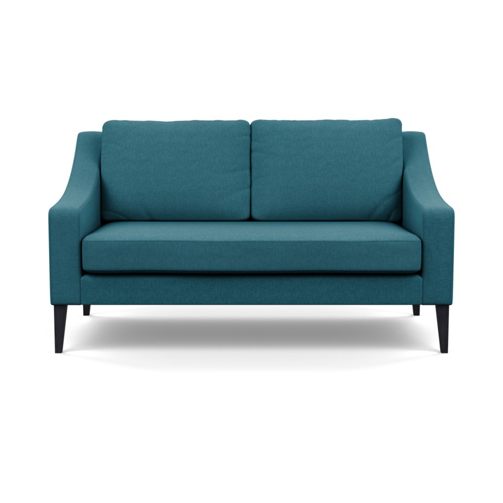 Heal's Richmond 2 Seater Sofa Brushed Cotton Cadet Black Feet