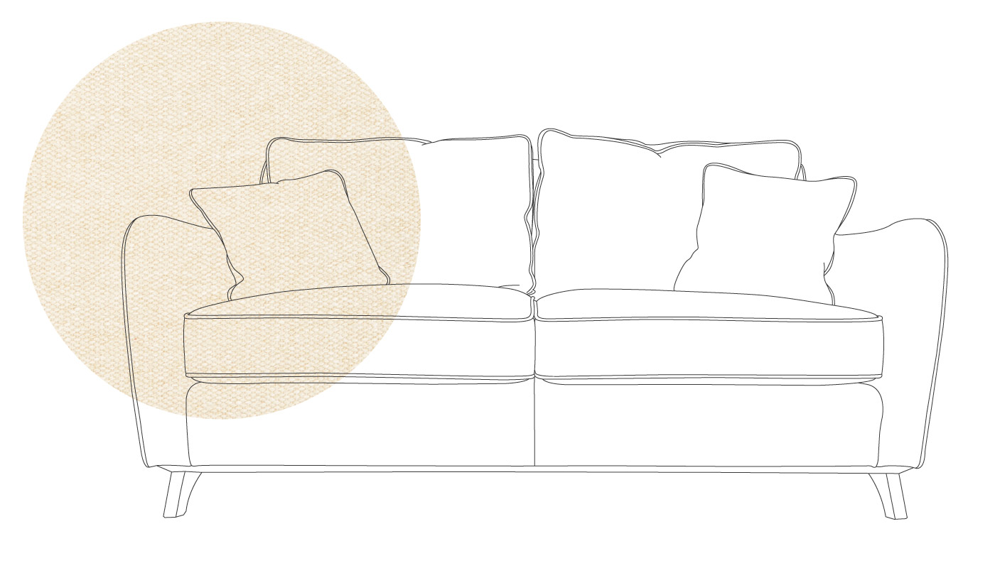 Heal's Ravello 3 Seater Sofa Cotton Grain Natural