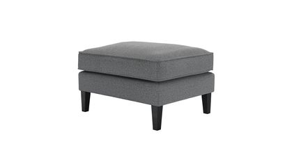 Iggy Medium Rectangular Footstool in Harbour Grey Whitstable - sofa.com