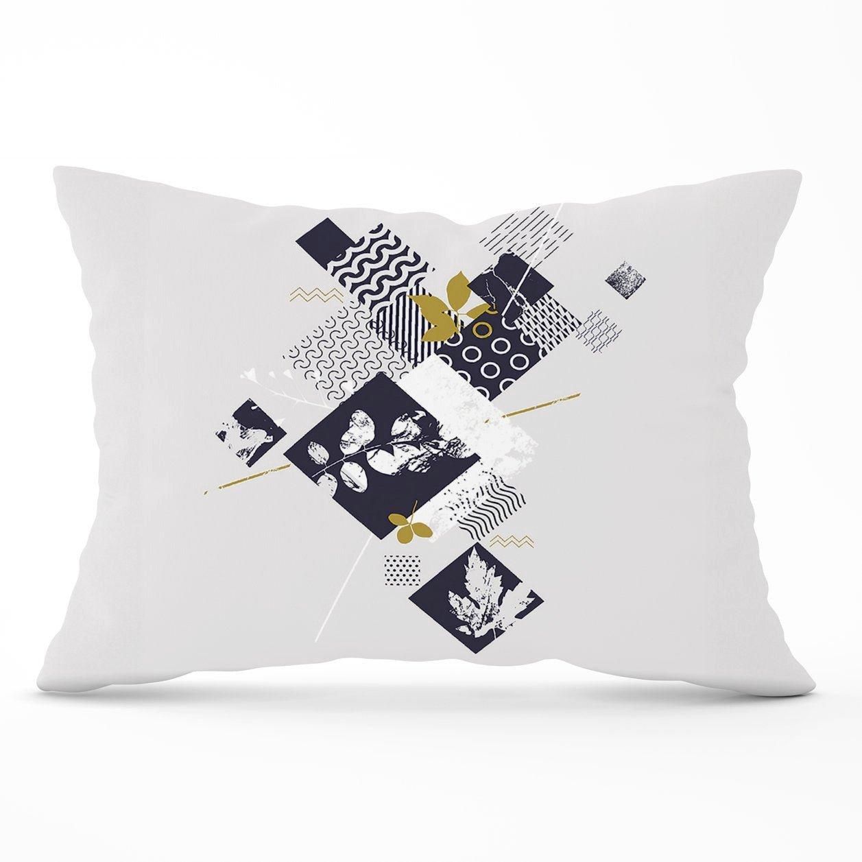 Warren Reed - Designer Abstract Botanical Cushions in Grey