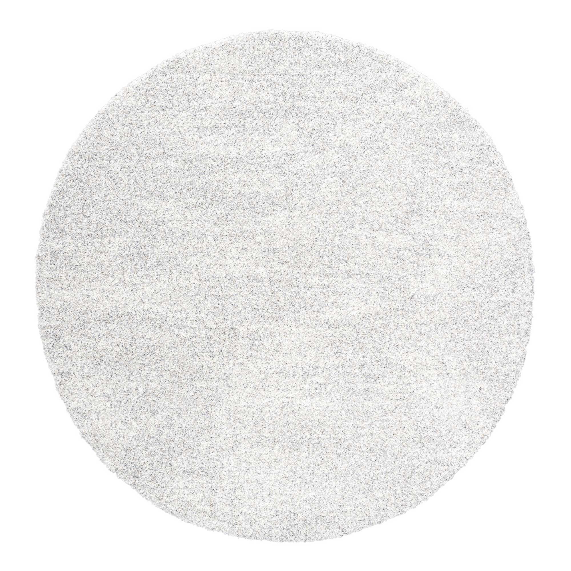 Melange 160cm Circle Rug Stone, Round, Neutral Polypropylene | Barker & Stonehouse