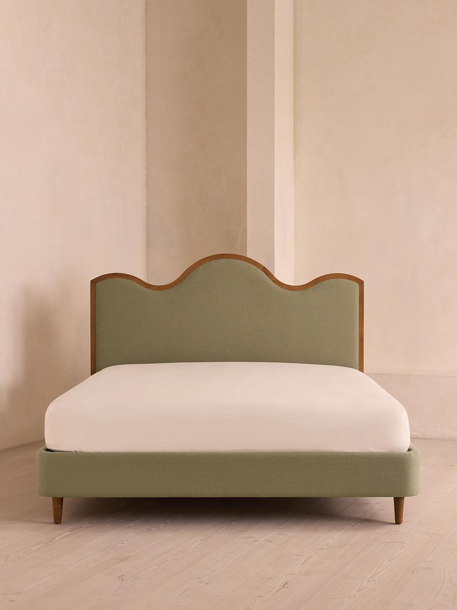 Aubrey Bed, Superking, Linen, Sage