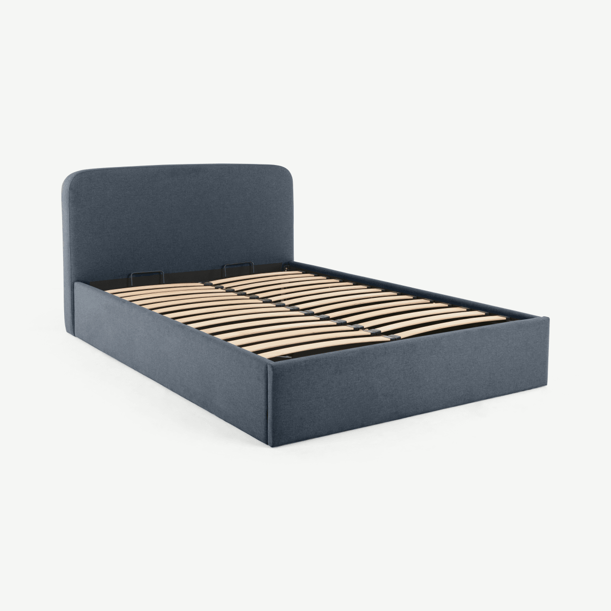Besley Double Ottoman Storage Bed, Aegean Blue