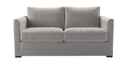 Aissa 2 Seat Sofa Bed in Dove Smart Velvet - sofa.com