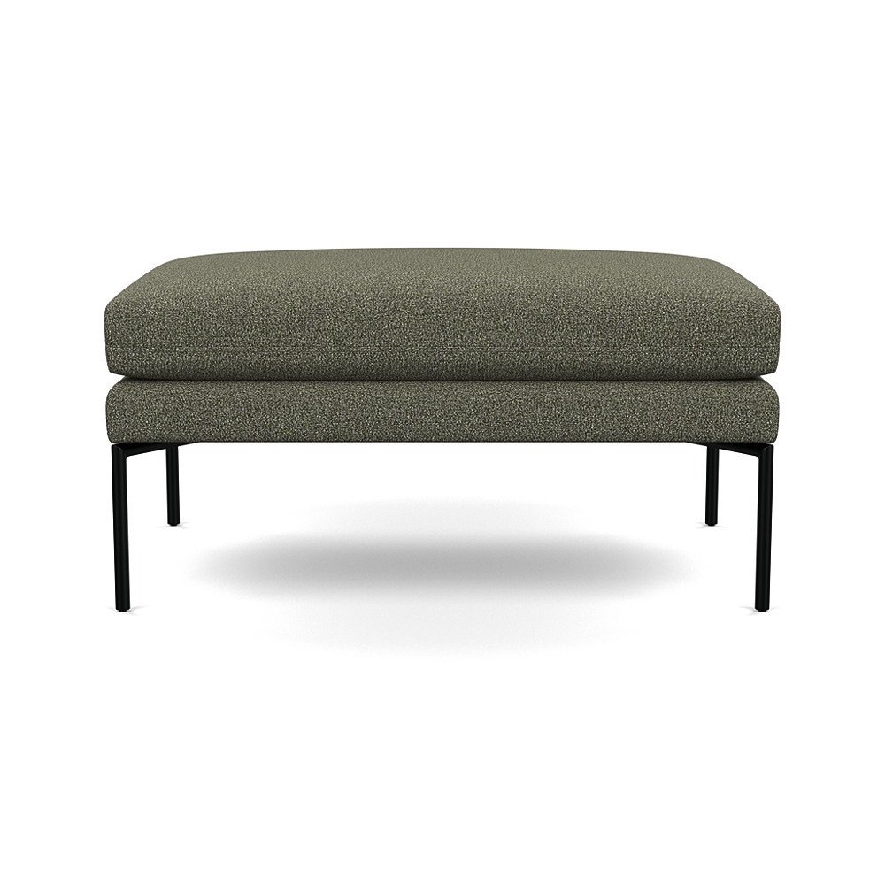 Heal's Matera Large Ottoman Loop Boucle Forest Black Feet