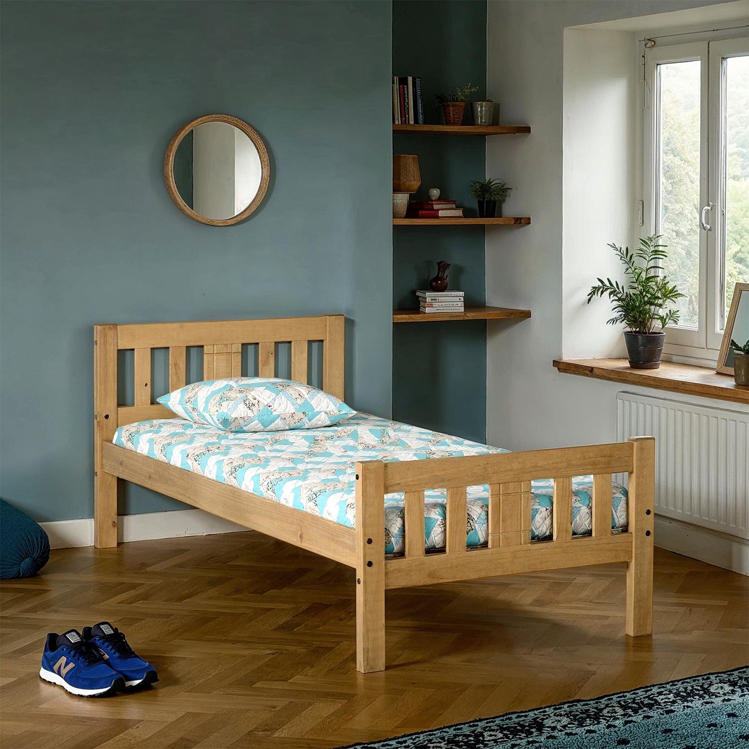 Seconique Rio 3' Single Bed in Natural