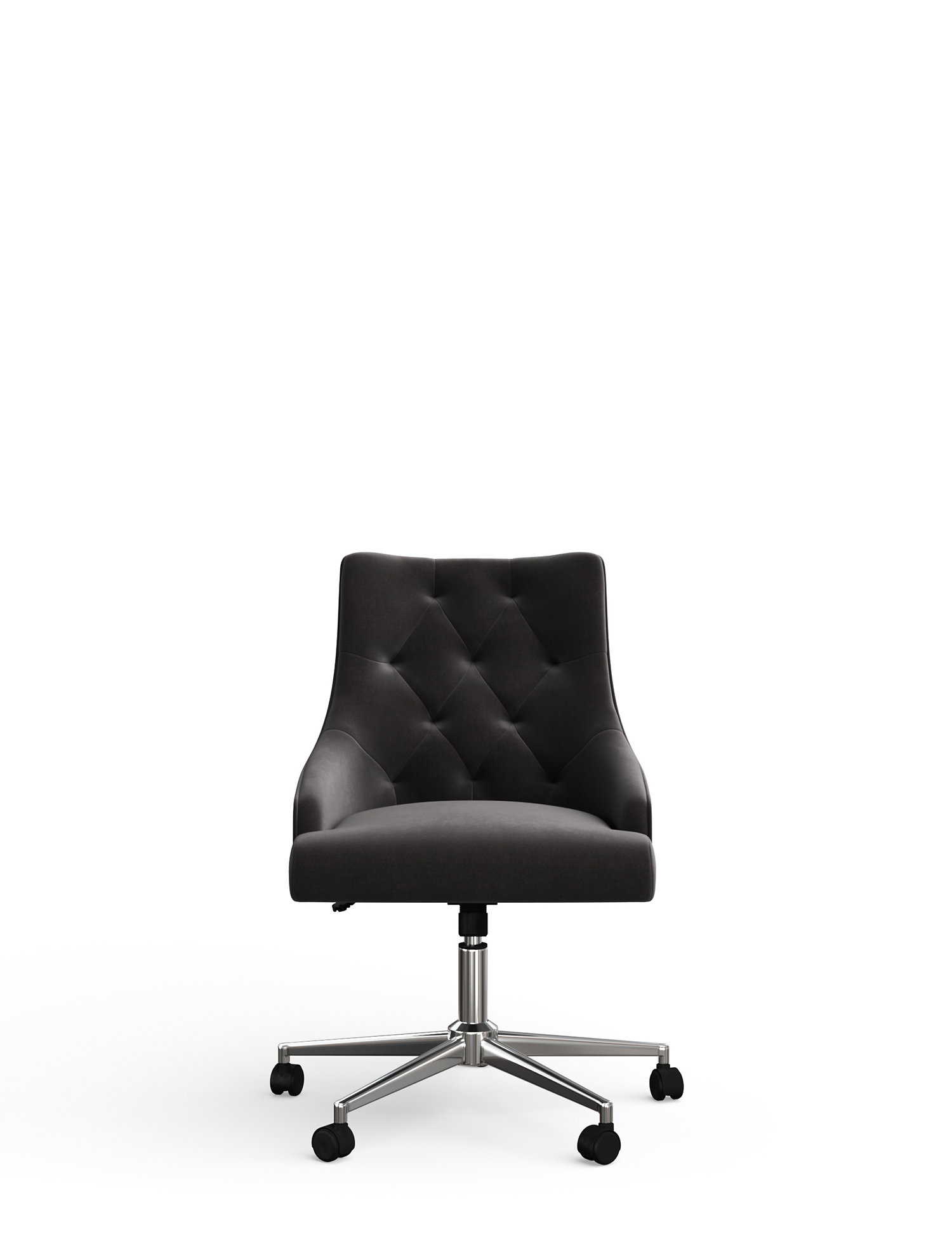 M&S Jones Pinched Back Velvet Office Chair