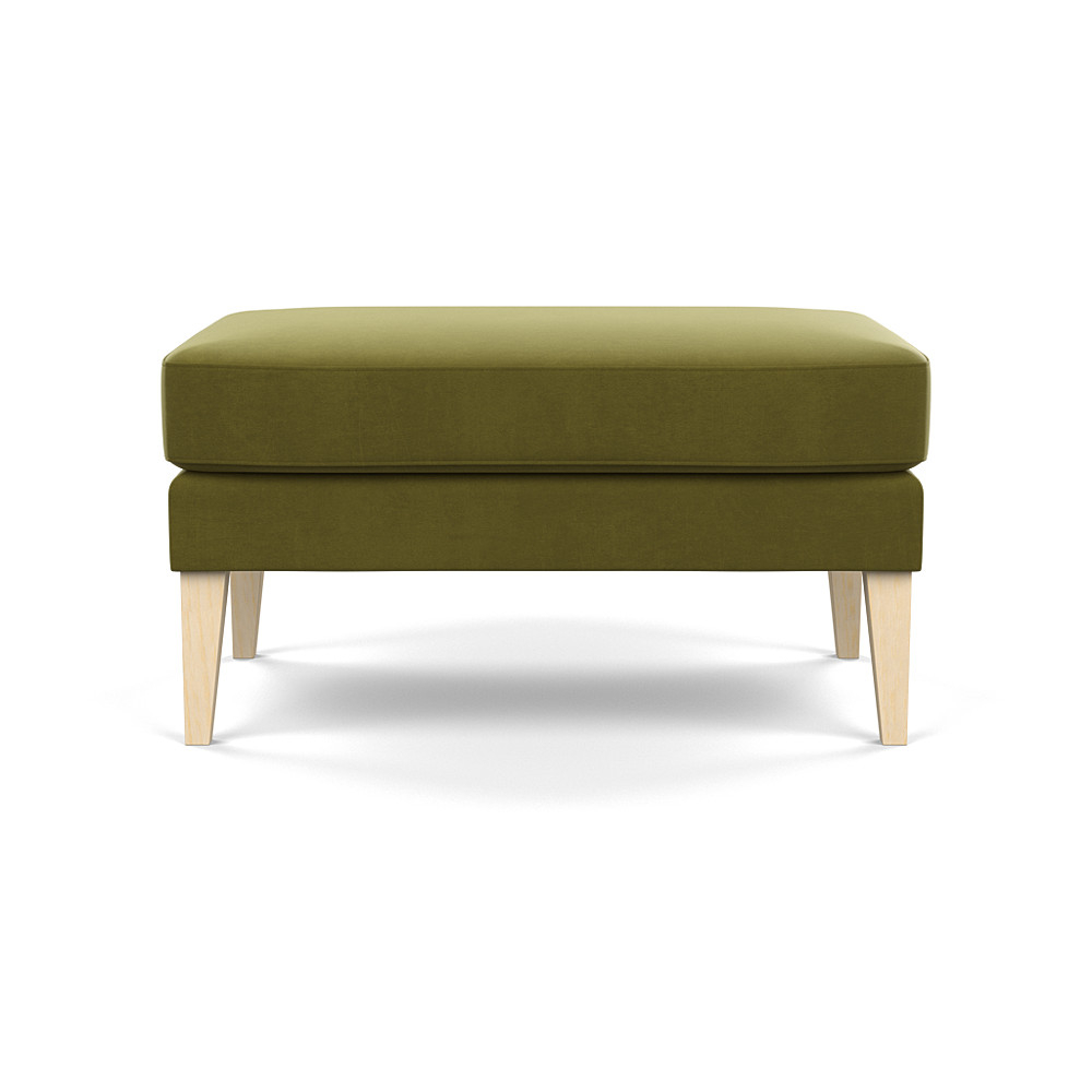 Heal's Richmond Ottoman Smart Velvet Artichoke Natural