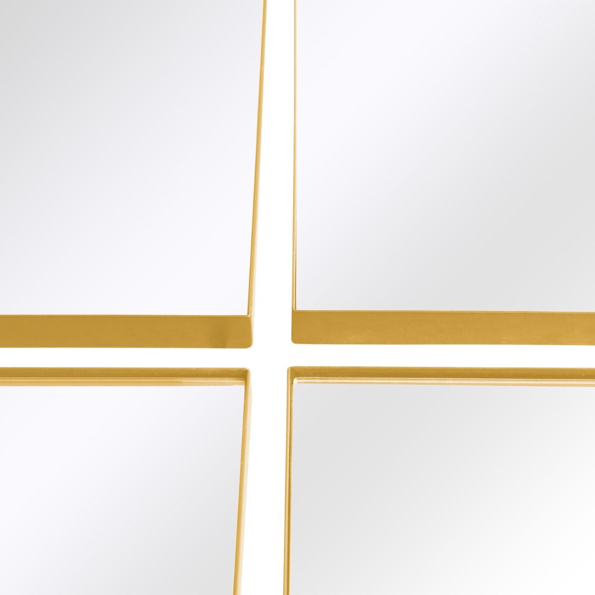 MirrorOutlet New Gold XL Circular Metal Wall Mirror 54" X 54" (140 x 140CM) 4