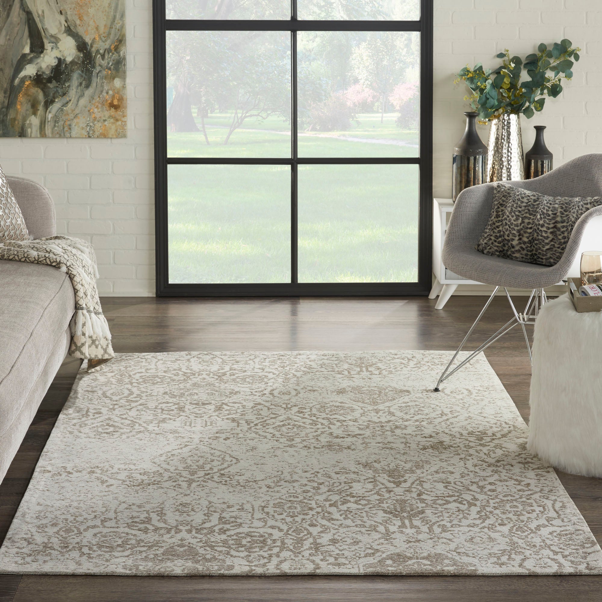 Damask 6 Rug Natural