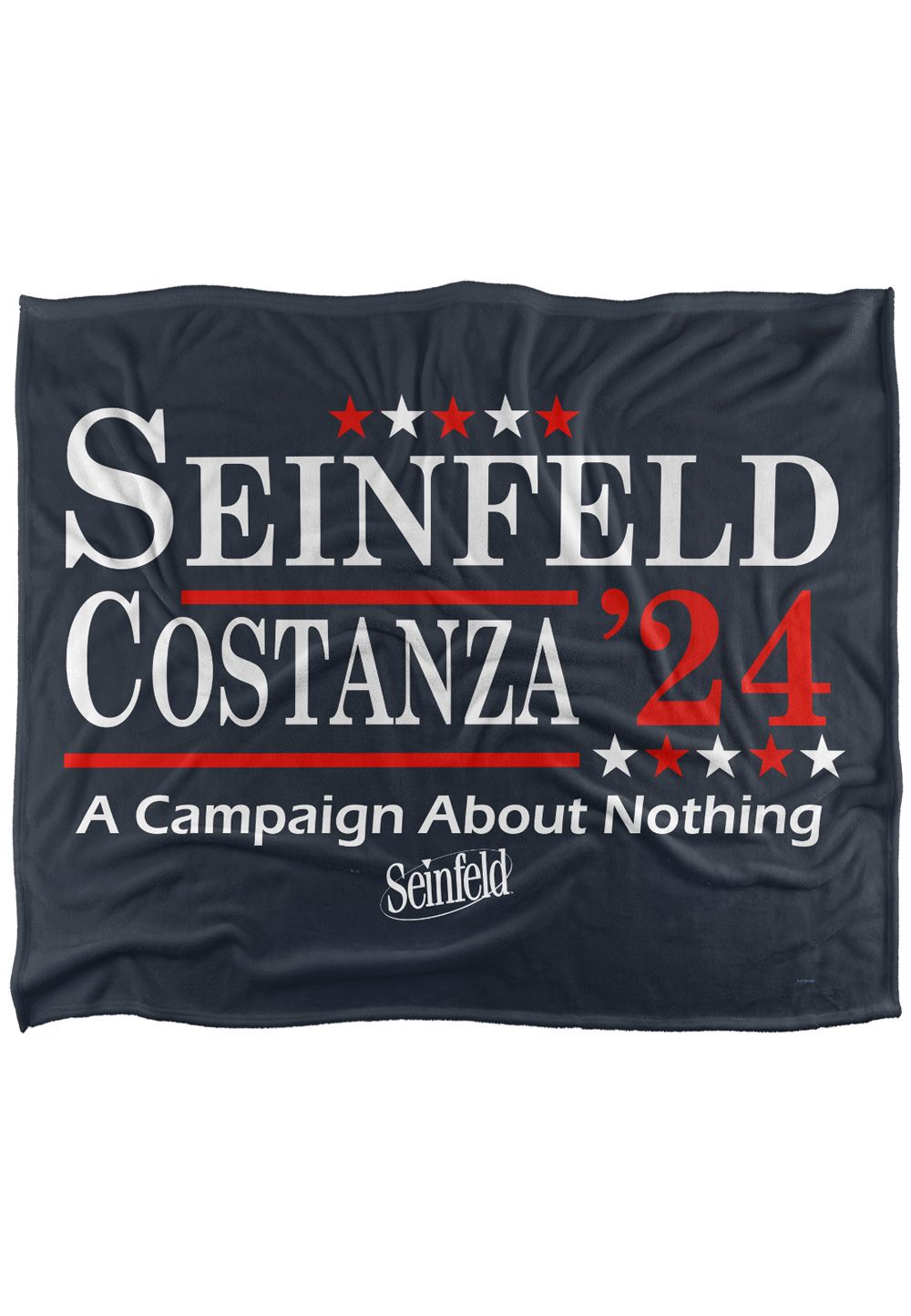 Warner Brothers Seinfeld Costanza 24 Blanket, 152x127 cm Silky Touch Super Soft Throw Blanket in White