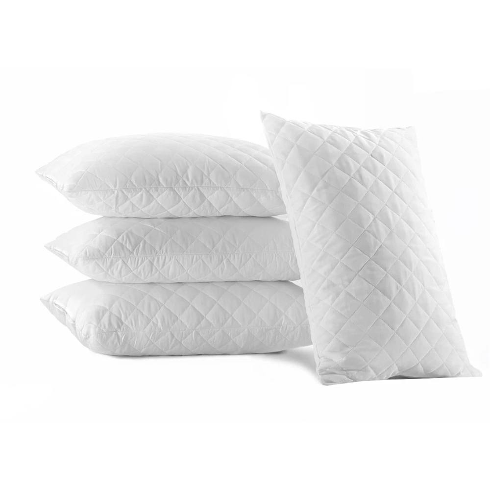 Nordara Luxury Pillows Soft Jumbo (2 pack) | Adjustable Zippered Firmness in White