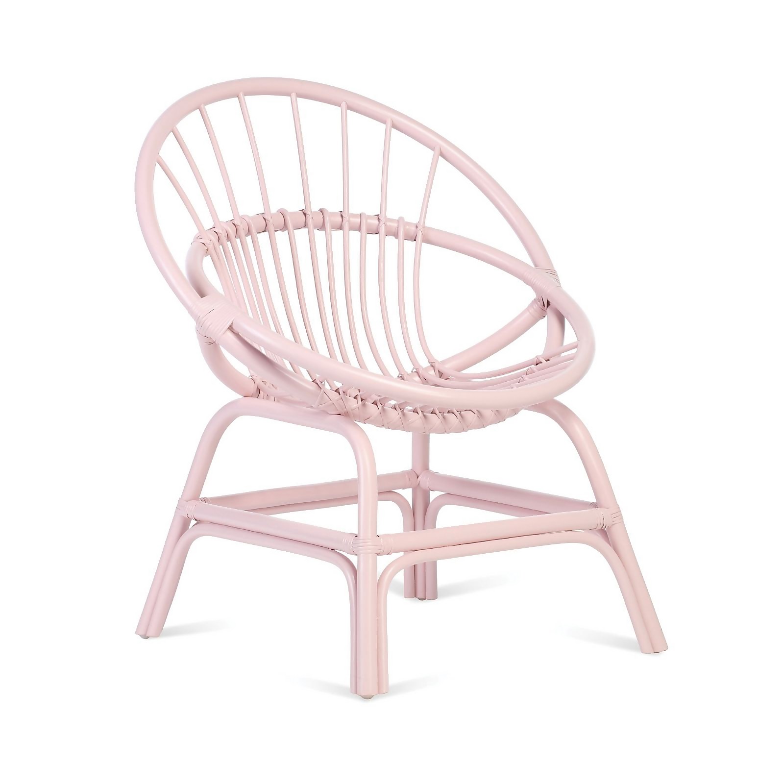 Moon Cane Chair in Pink