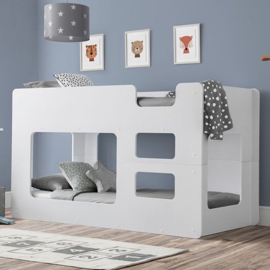 Saskatoon Wooden Pod Bunk Bed In White