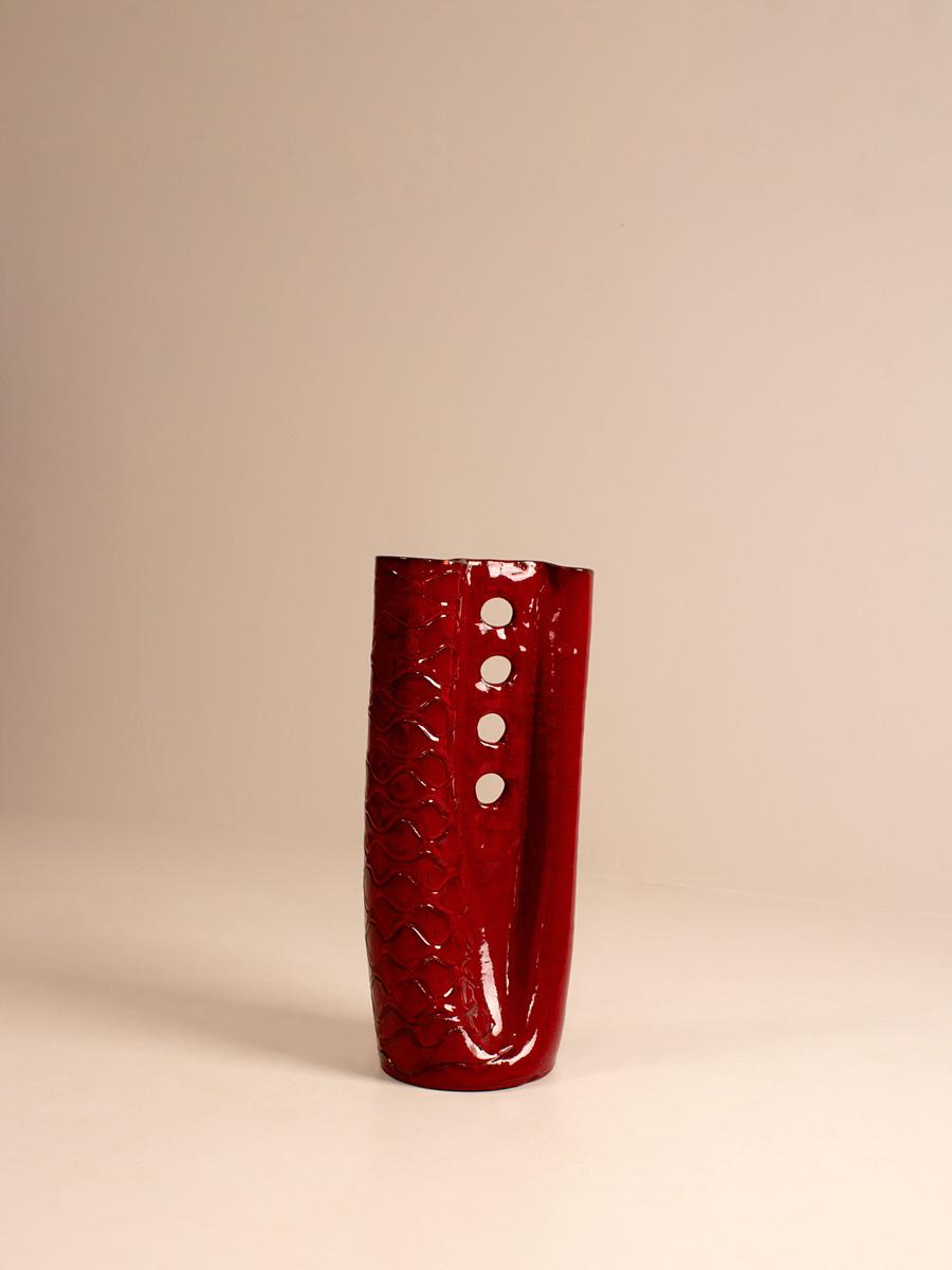 Vintage Red Vase, France