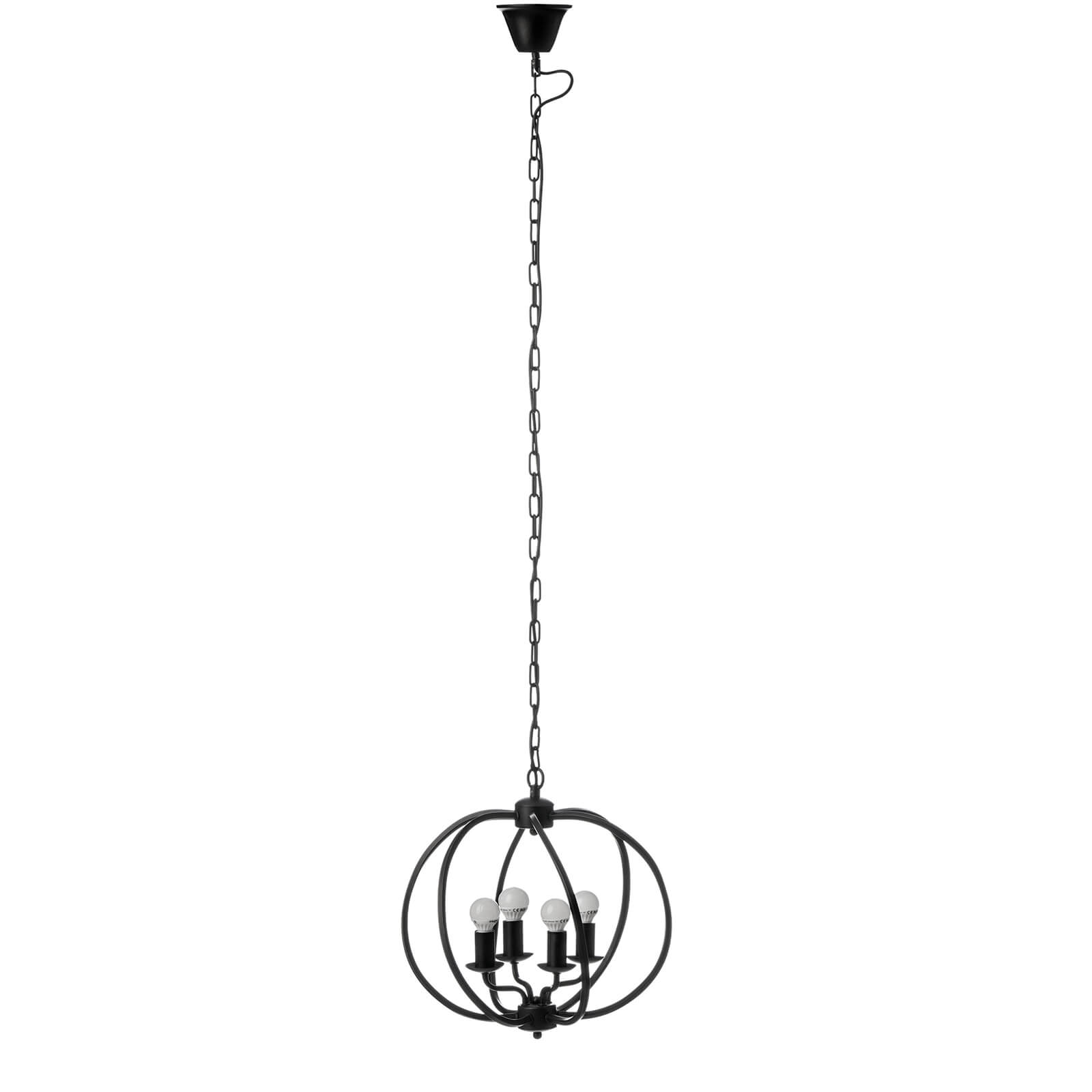 Aspen Matt Black Iron Pendant Light