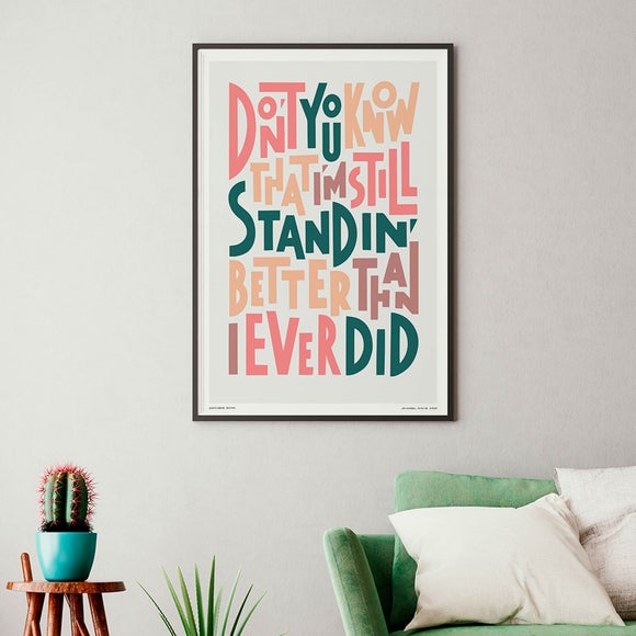 Sketchbook Design I'm Still Standing Framed Print 2