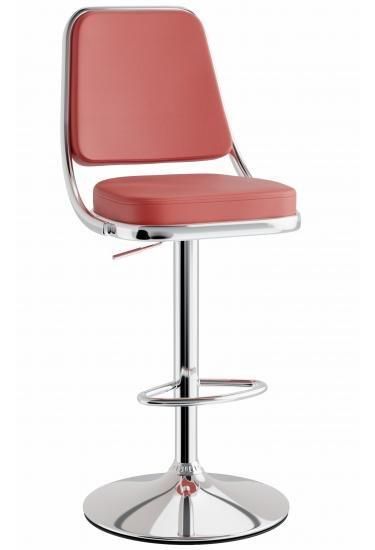 netfurniture Romano Bar Stool Red Rest Height Adjustable