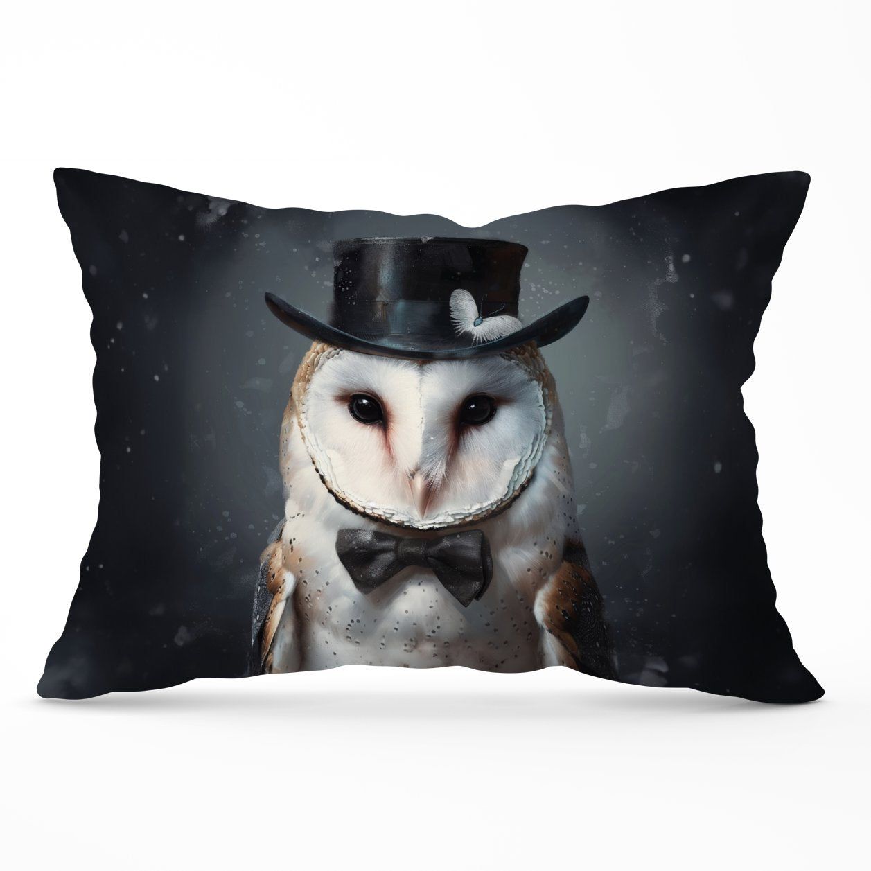 Warren Reed - Designer Owl In A Top Hat Cushions