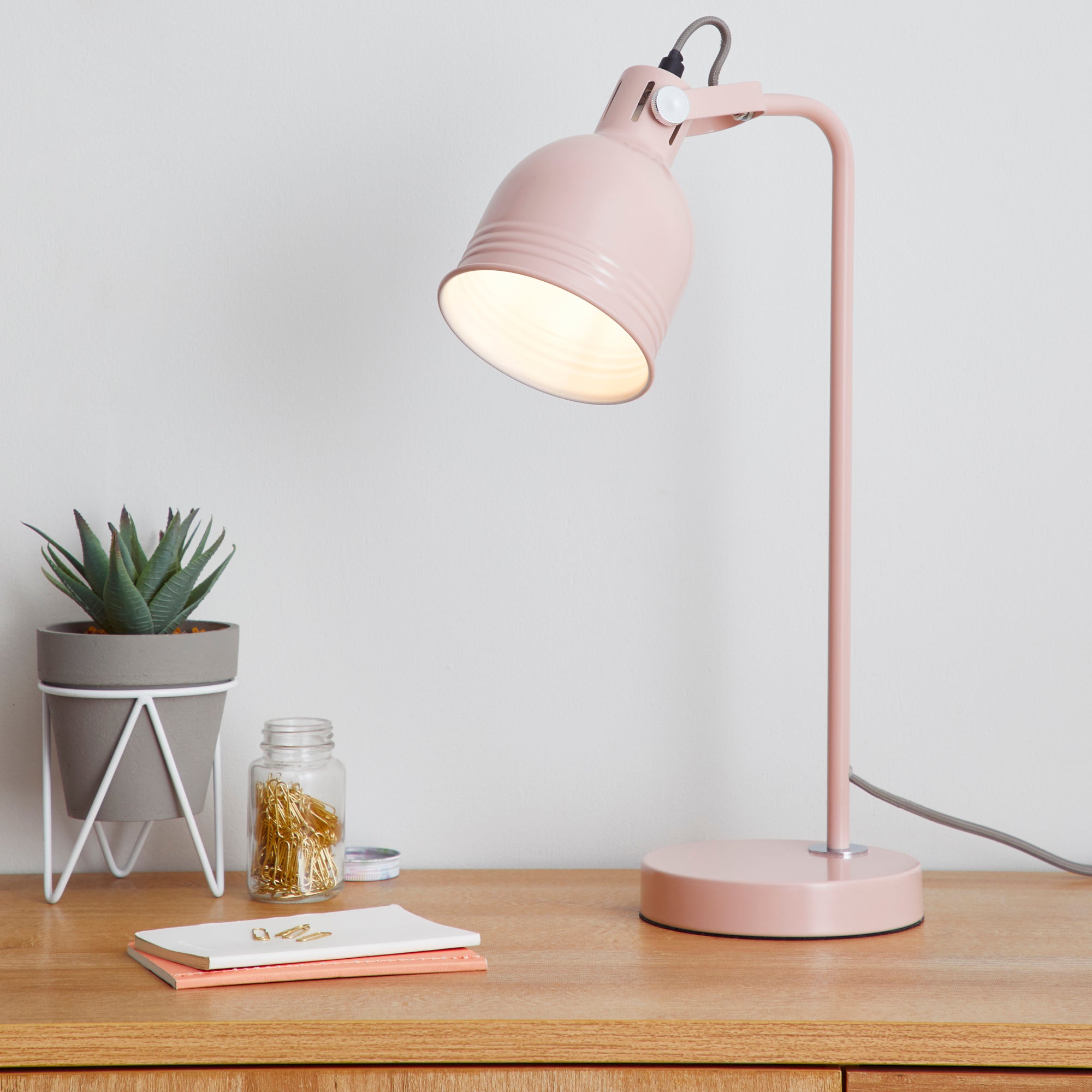 Isaac Blush Task Lamp Blush