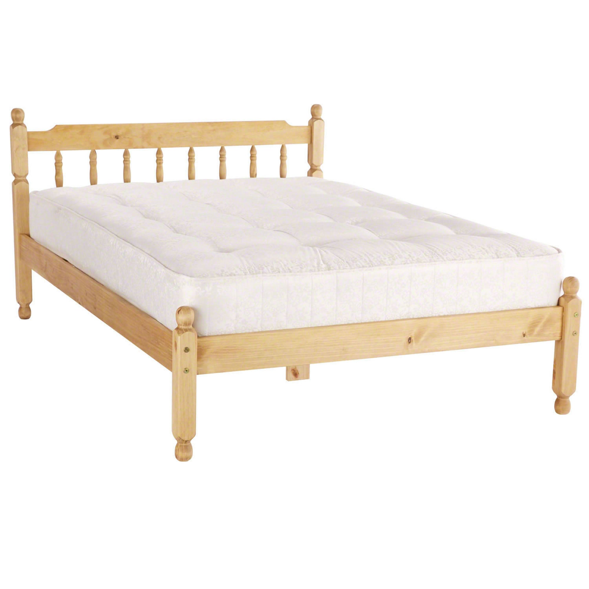 Spindle Natural Waxed Bed Frame Natural