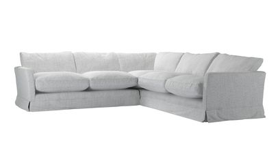 Otto Medium Corner Sofa in Koala Chelsea Linen - sofa.com