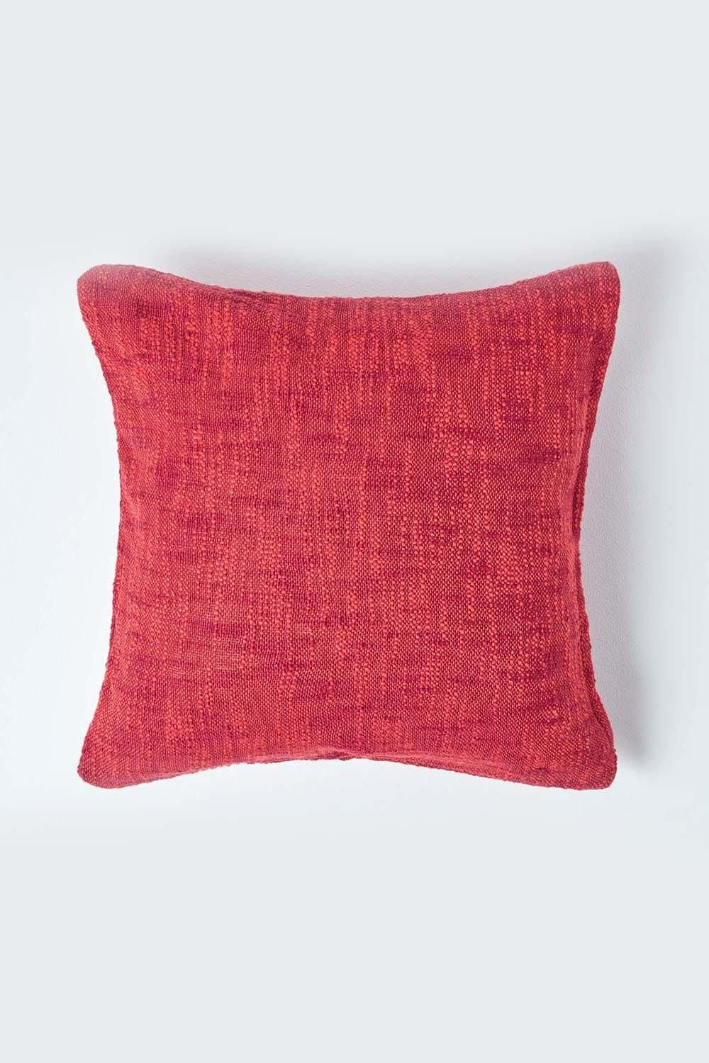 Homescapes Nirvana Cotton Cushion Cover in Orange