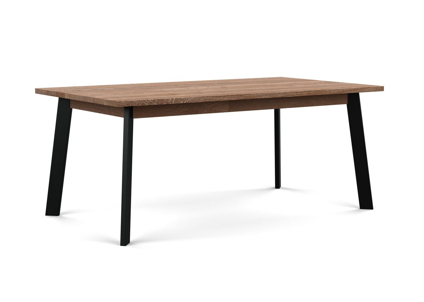 Heal's Nova Extending Dining Table Smoked Oiled Oak L180 + 50cm x2