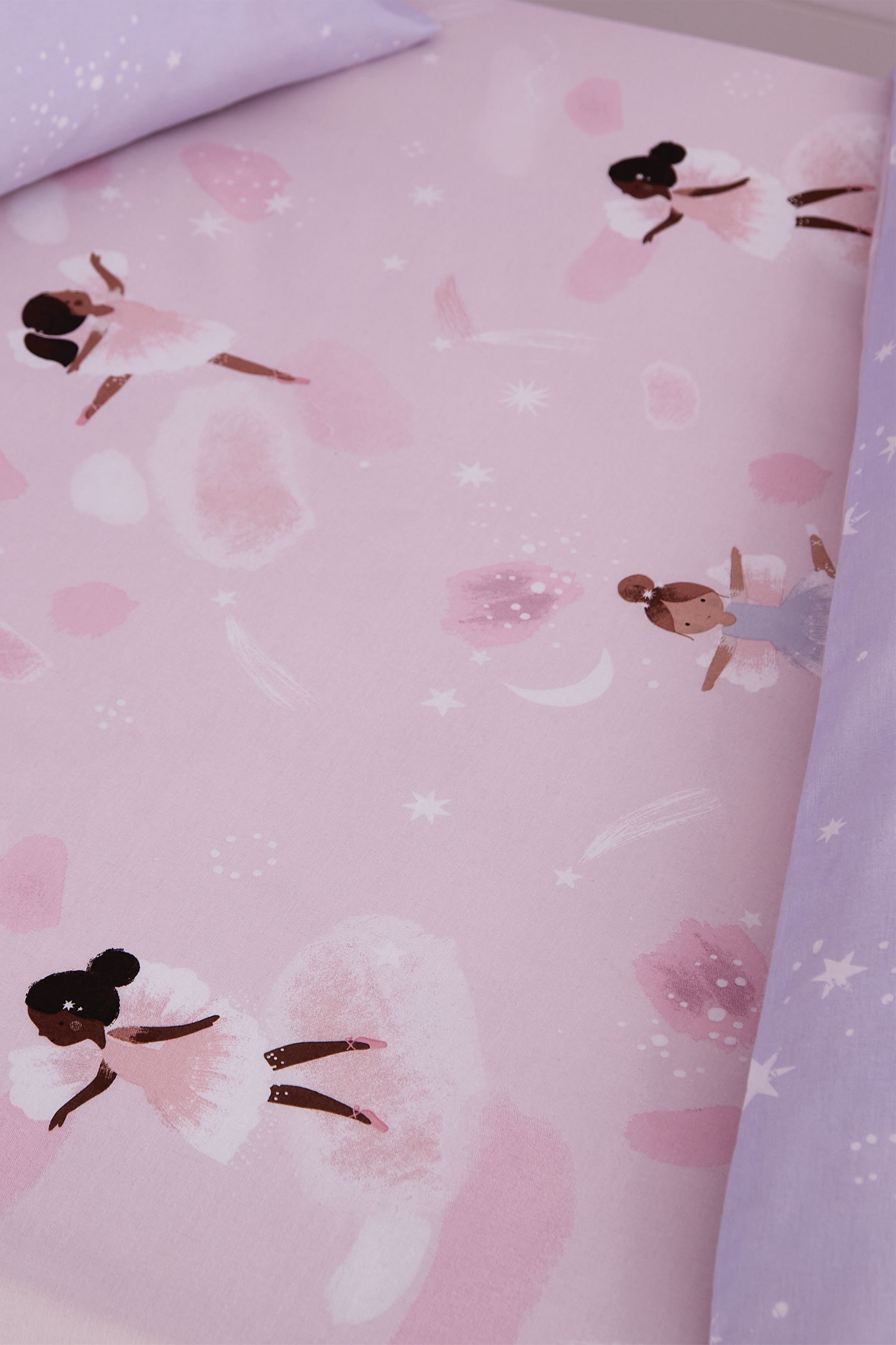 Catherine Lansfield 'Dancing Fairies' Fitted Sheet in Pink
