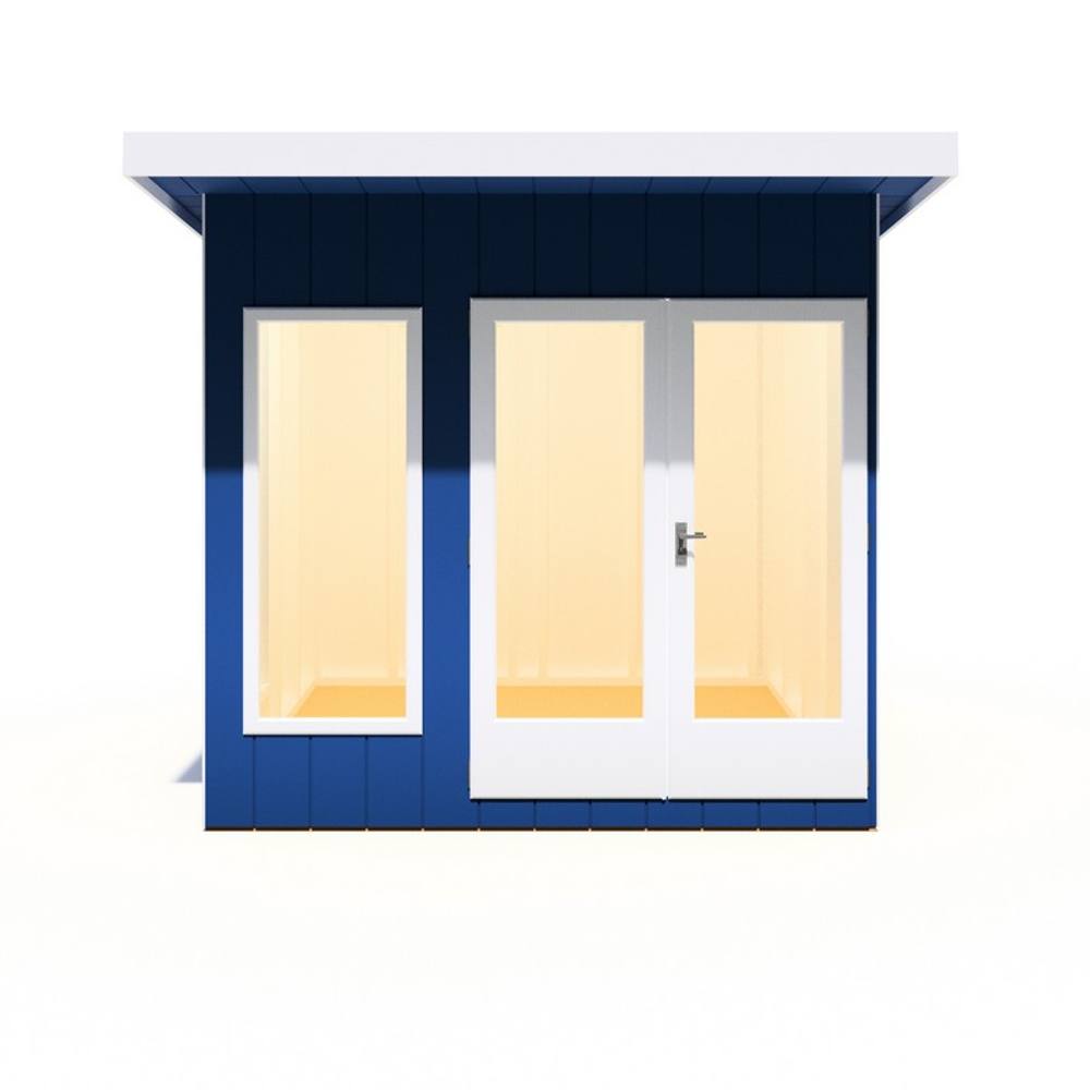 Shires Cali 8x8 Feet Pent 1 Garden Office - OSB/MDF - L334xW275.4xH246.1 cm in Light Brown 2