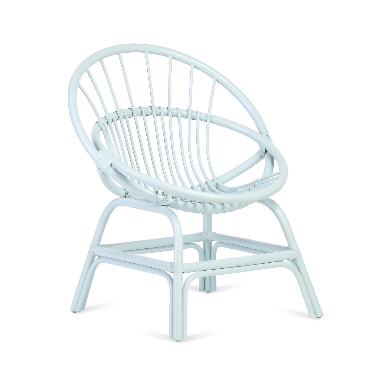 Moon Cane Chair in Blue