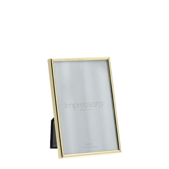 Impressions Thin Oblong Brass Photo Frame