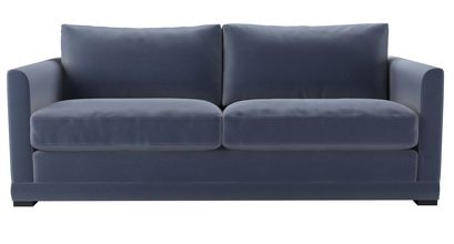 Aissa 3 Seat Sofa Bed in Sapphire Smart Velvet - sofa.com