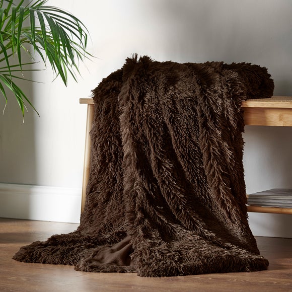 Catherine Lansfield Cuddly Deep Pile Throw Blanket
