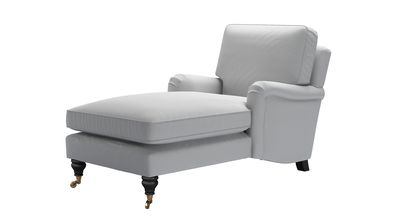 Bluebell Chaise Armchair in Graphite Smart Cotton - sofa.com