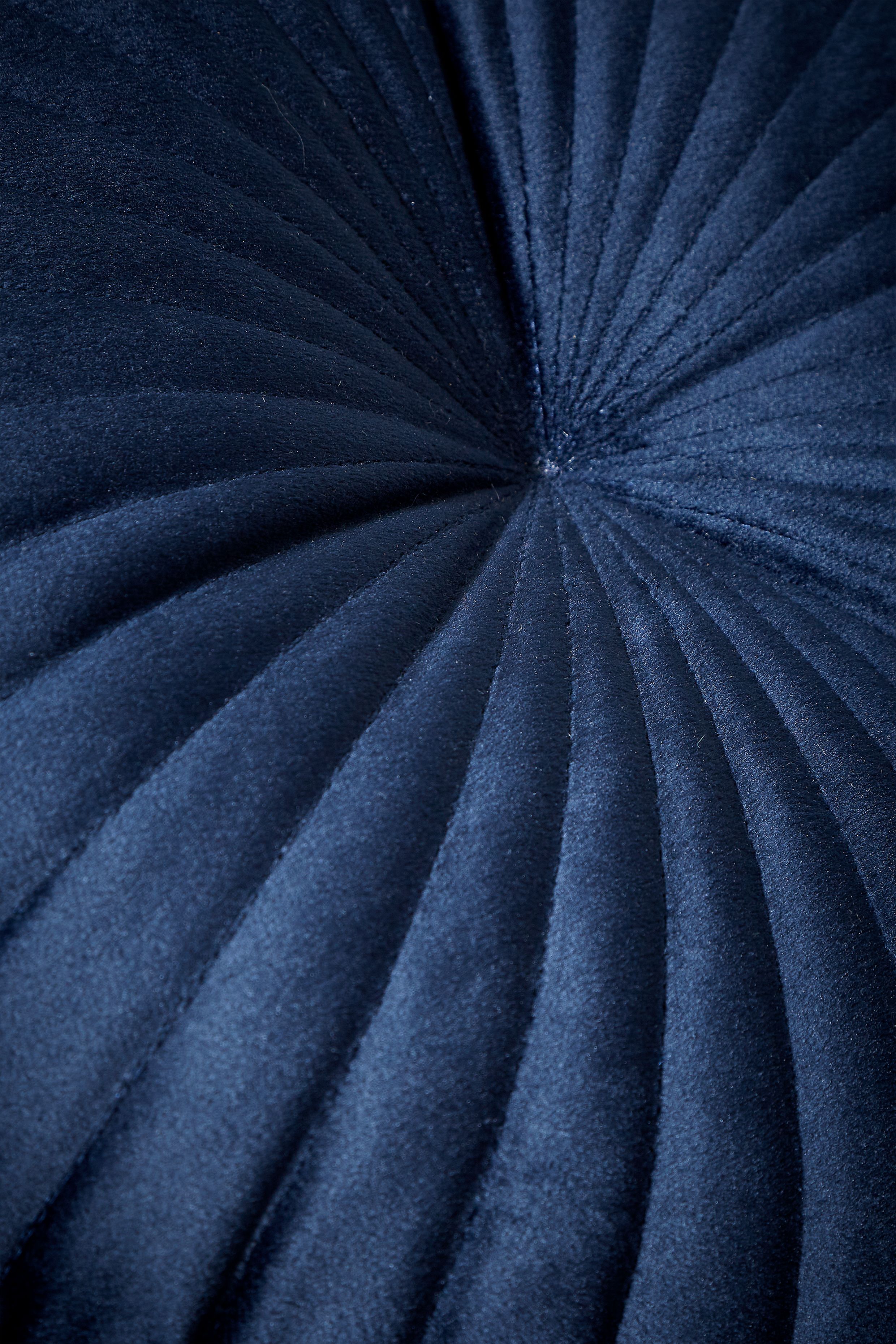 Catherine Lansfield 'Round' Cushion in Navy 2