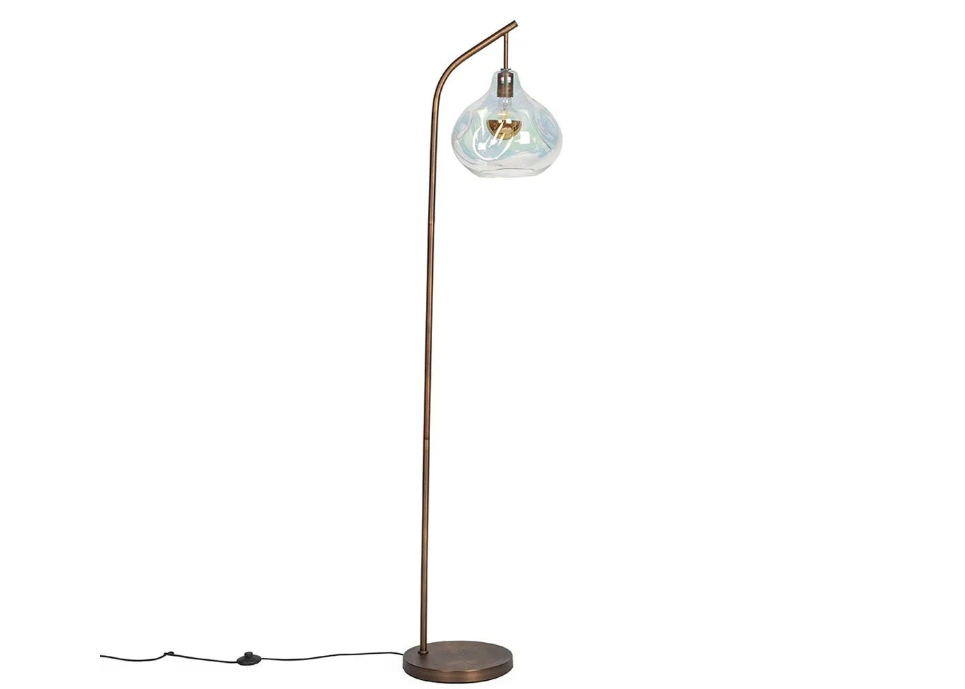 Heal's Bolha Floor Lamp Petrol & Bronze
