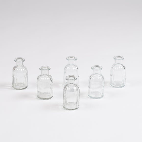 Set of 6 Glass Bud Vases 3