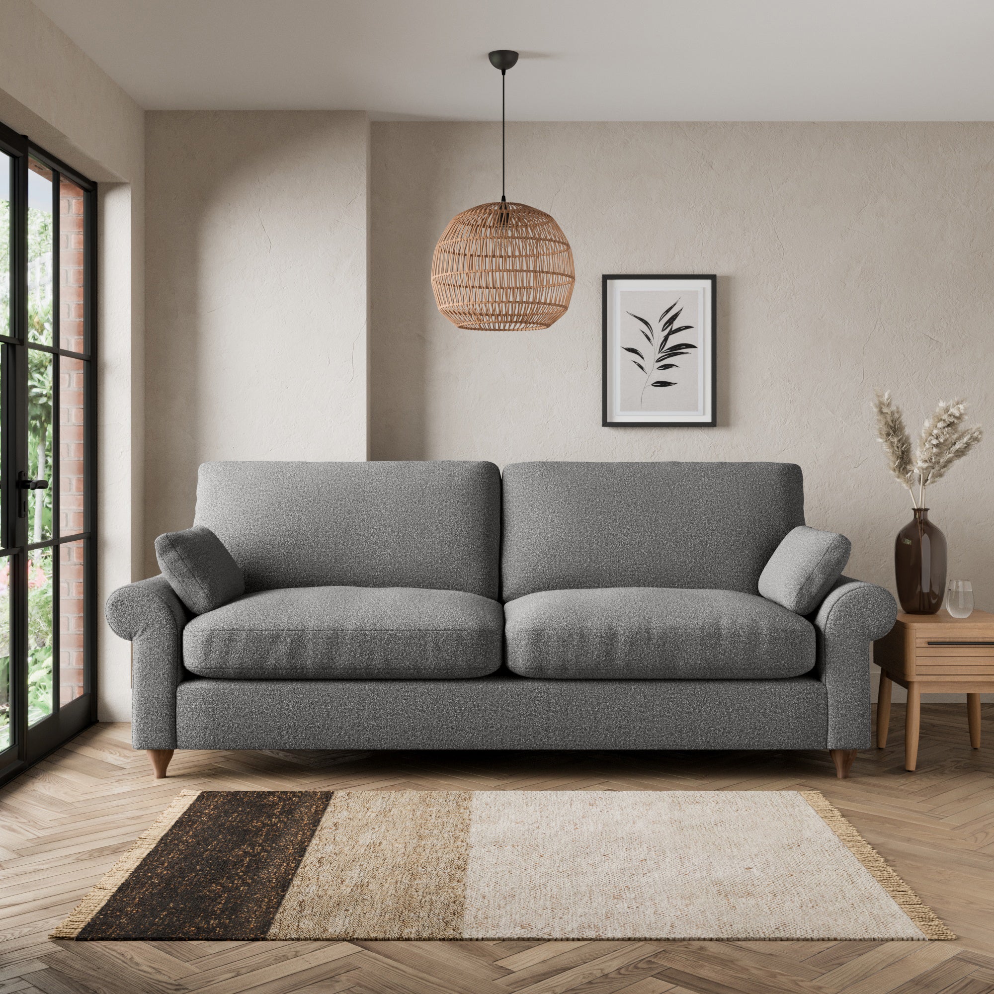 Salisbury Cosy Marl 4 Seater Sofa Cosy Marl Granite