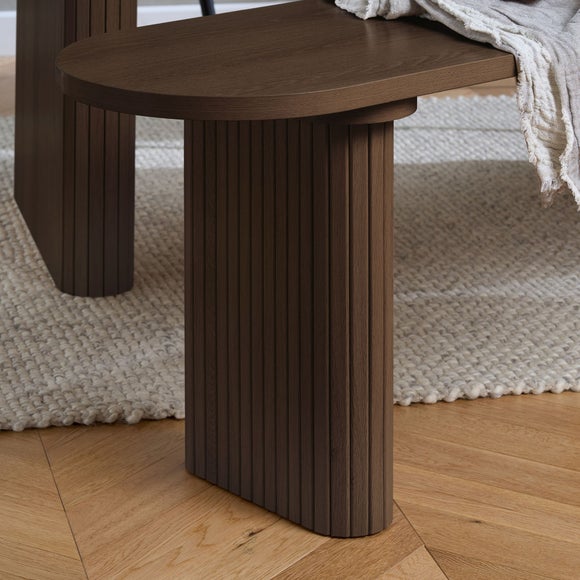 Axel Set of 2 Fluted Oval Benches 4